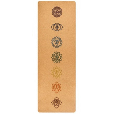 cork yoga mat  5mm ultra-thin 1.5 rubber yoga mat non-slip sweat-absorbent