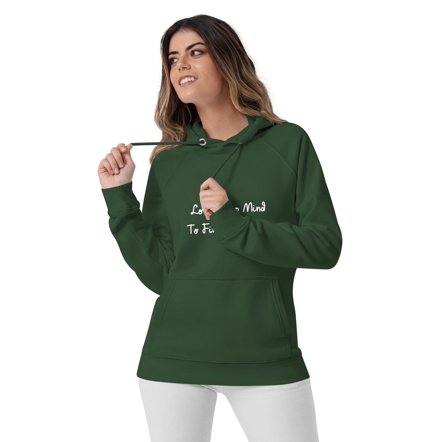 Unisex Quote eco raglan hoodie